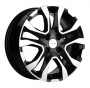 Легковой диск Khomen Wheels KHW1503 6x15 4x100 ET46 54,1 Black-FP